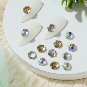 15 Pcs Colorful Flat Bottom Artificial Rhinestone | Nail Art Charm Accessories | For DIY Nail Decoration