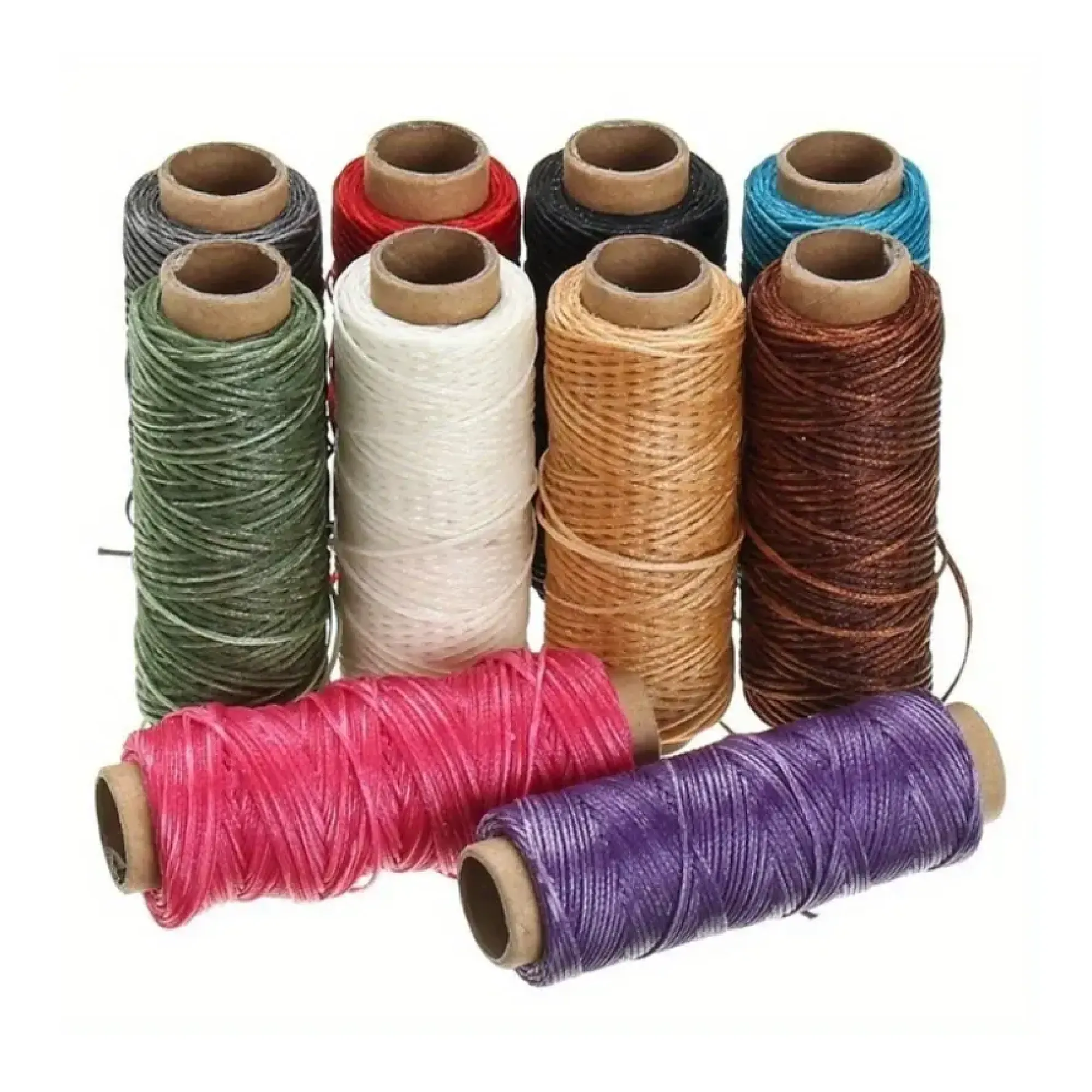 50m/roll 150D 0.8mm Waxed Thread Cotton Cord，Hand Stitching Thread For Leather Handicraft Tool Material Diy Accessories，Household Supplies