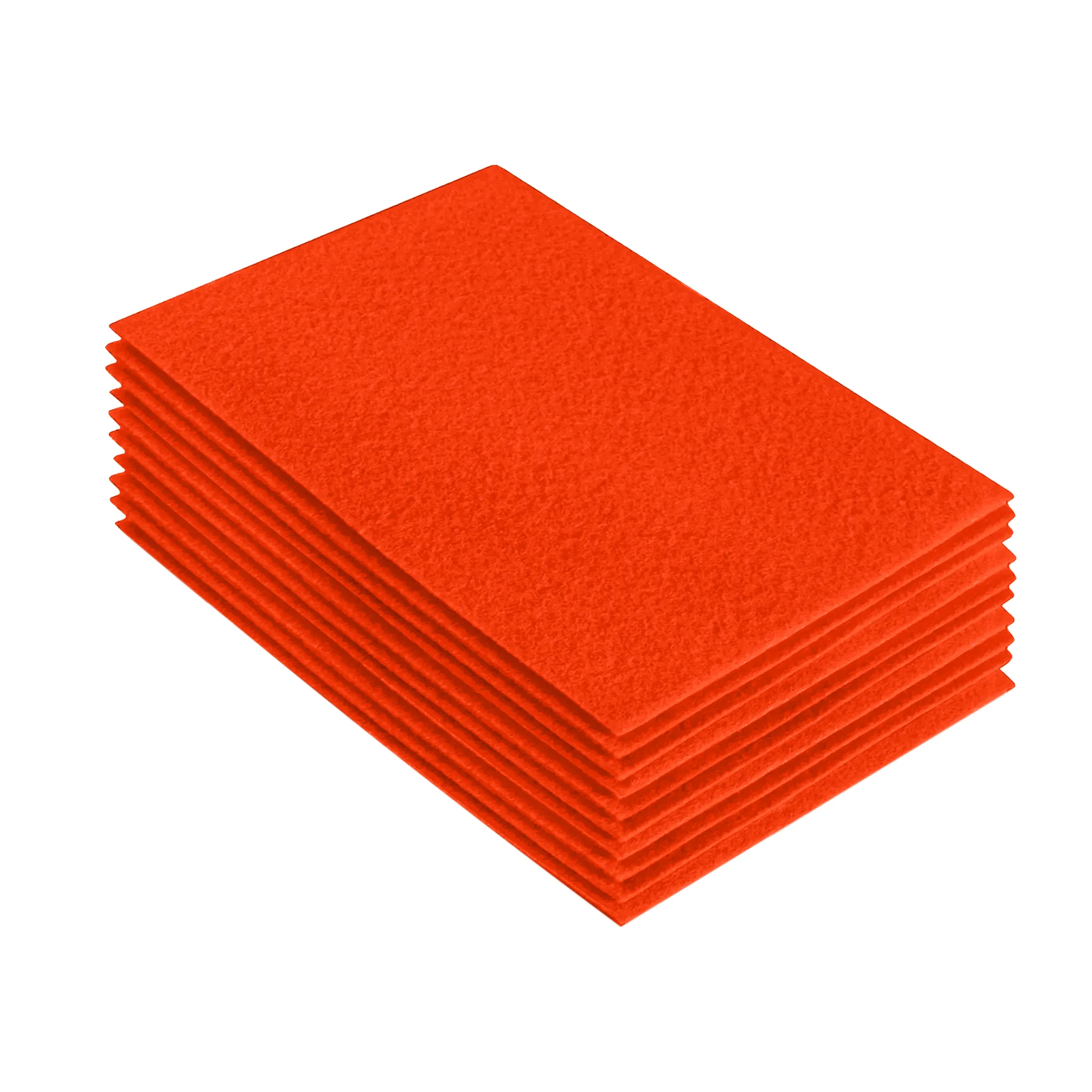 Acrylic Felt 9"X12" Sheet Packs | Neon Orange
