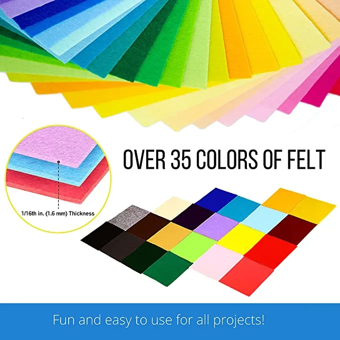 Acrylic Felt Craft Sheet Packs | Mango A3