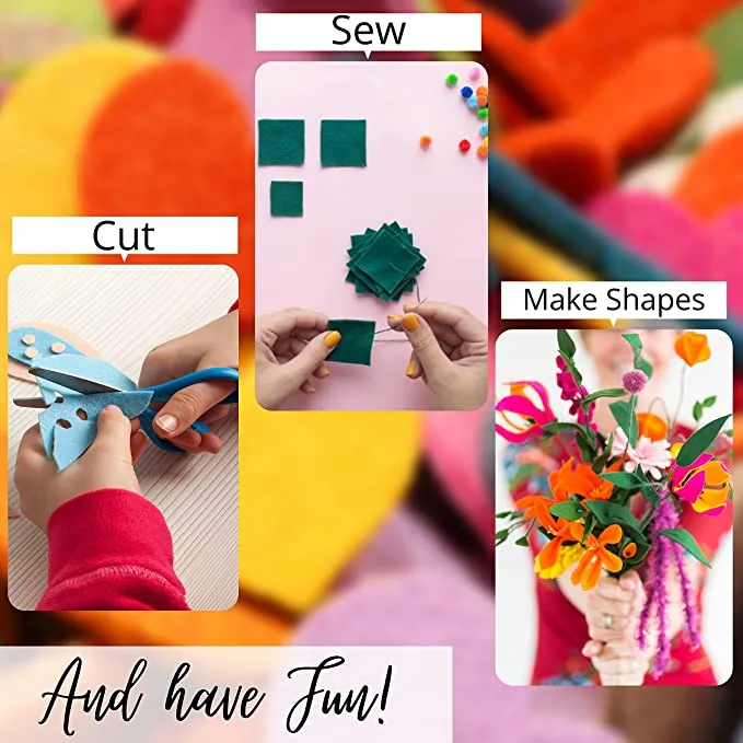 Acrylic Felt Craft Sheet Packs | Mango A3