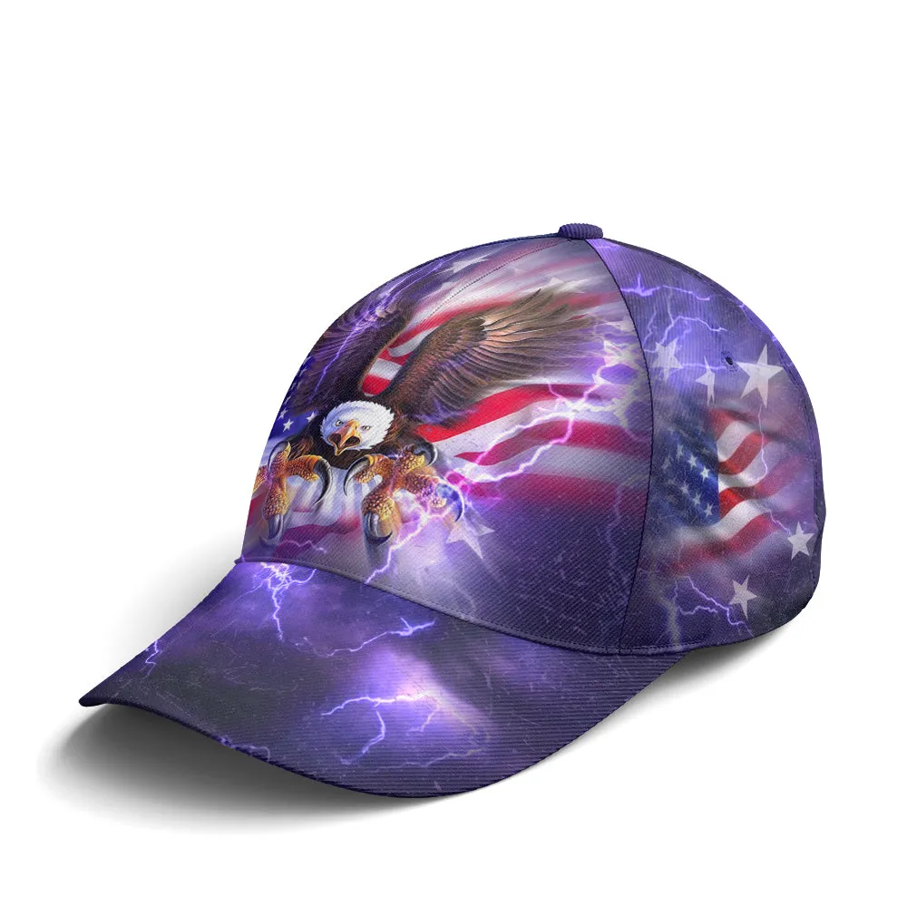 American Flag Bald Eagle Burst Blue Baseball Cap Coolspod Patriotic Classic Cap Men Women