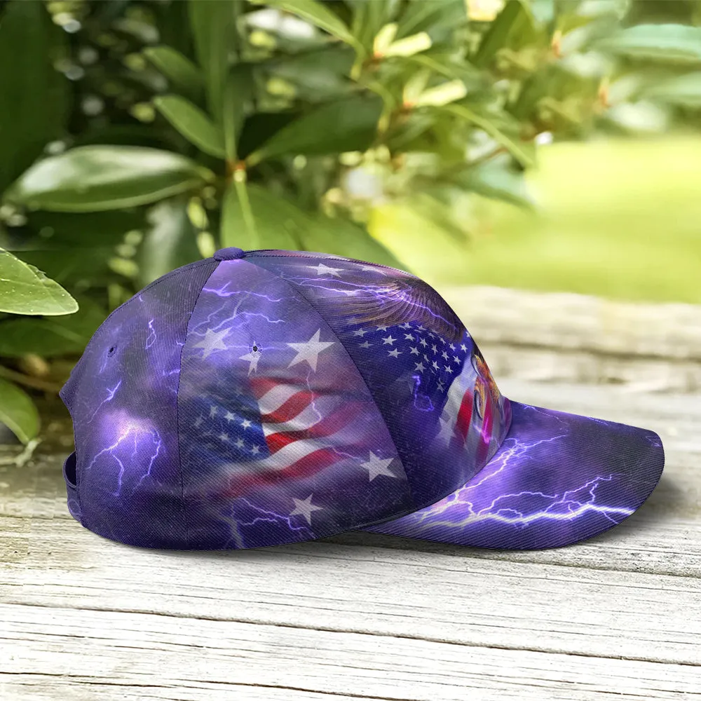 American Flag Bald Eagle Burst Blue Baseball Cap Coolspod Patriotic Classic Cap Men Women