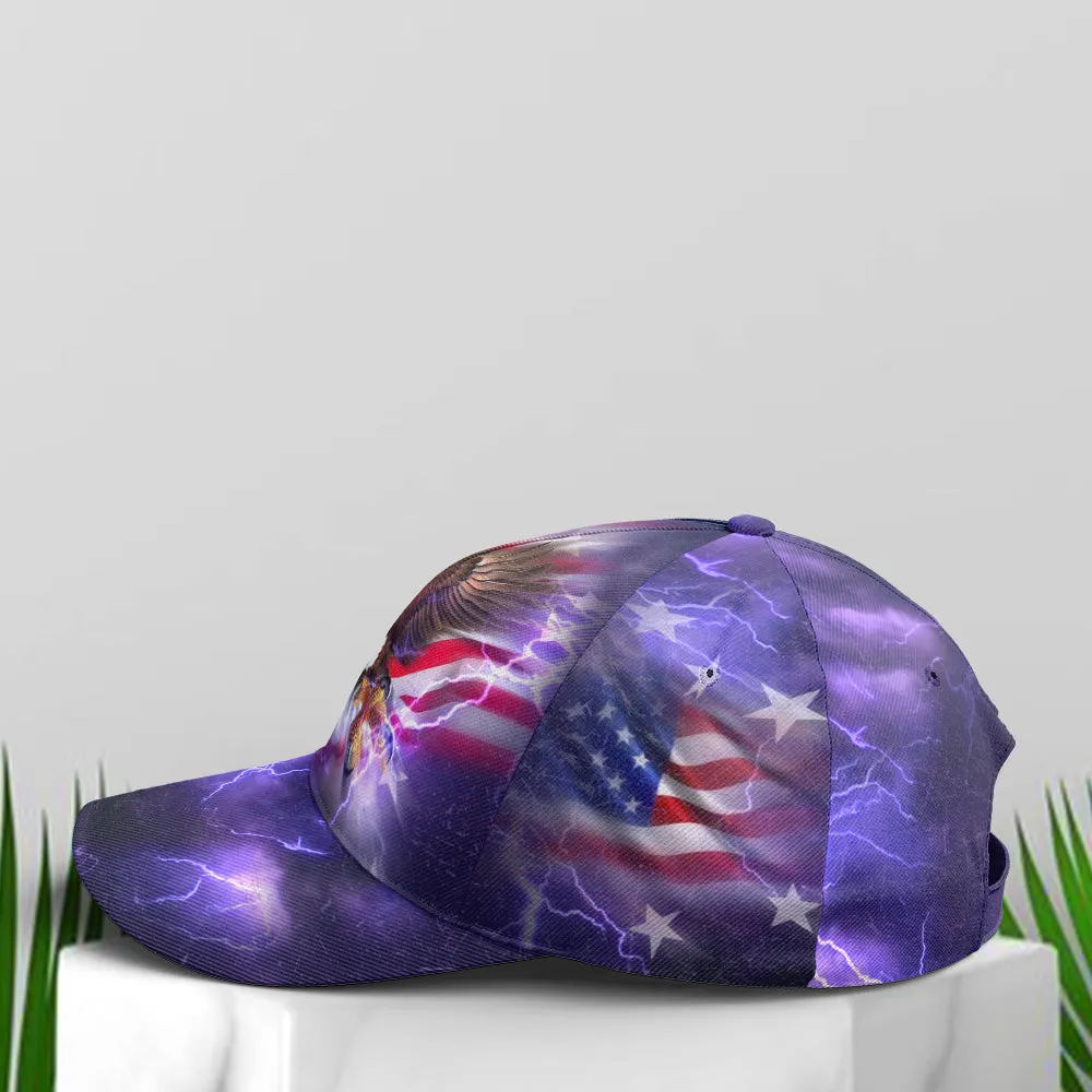American Flag Bald Eagle Burst Blue Baseball Cap Coolspod Patriotic Classic Cap Men Women