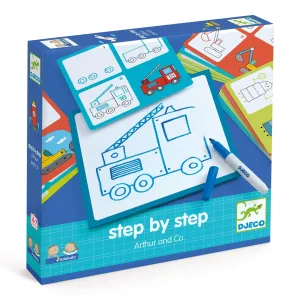 Arts and Crafts | Learn to Draw, Step by Step- Blue | Djeco