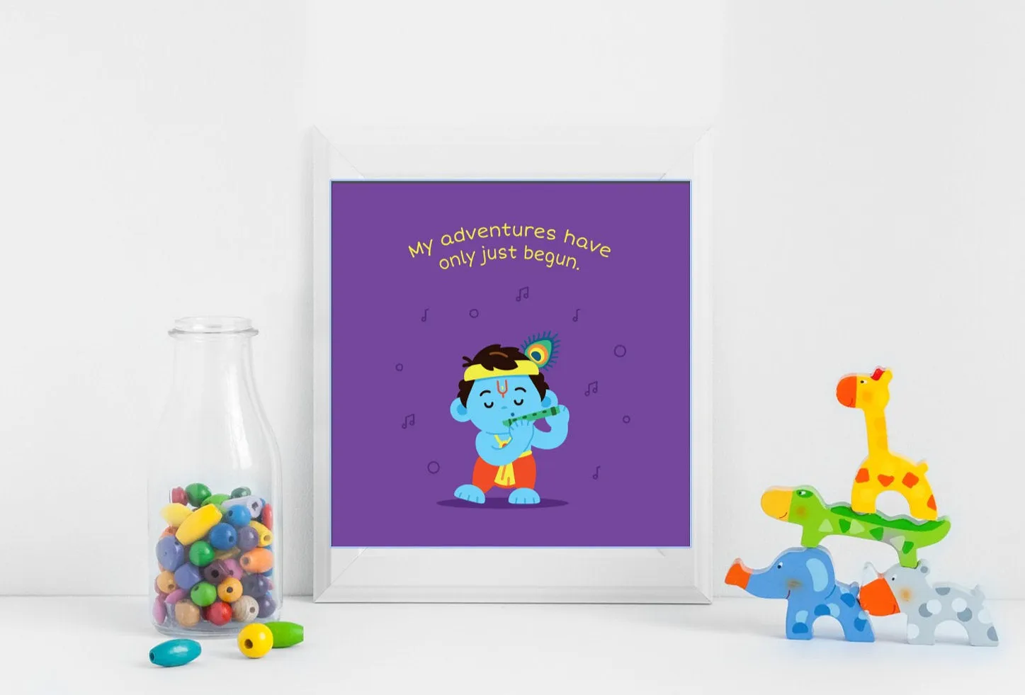 Baby Krishna Wall Print