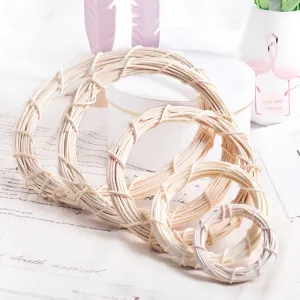 Bulk White Wicker Wreath DIY Frame Craft Accessories Wholesale