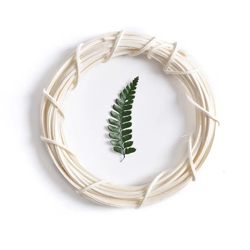 Bulk White Wicker Wreath DIY Frame Craft Accessories Wholesale