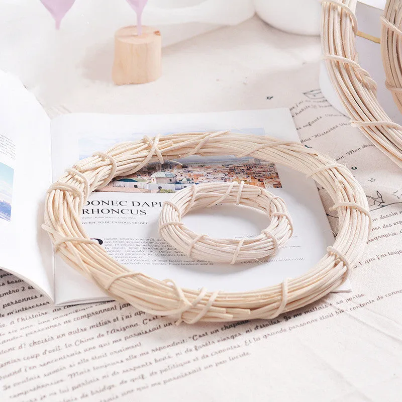 Bulk White Wicker Wreath DIY Frame Craft Accessories Wholesale