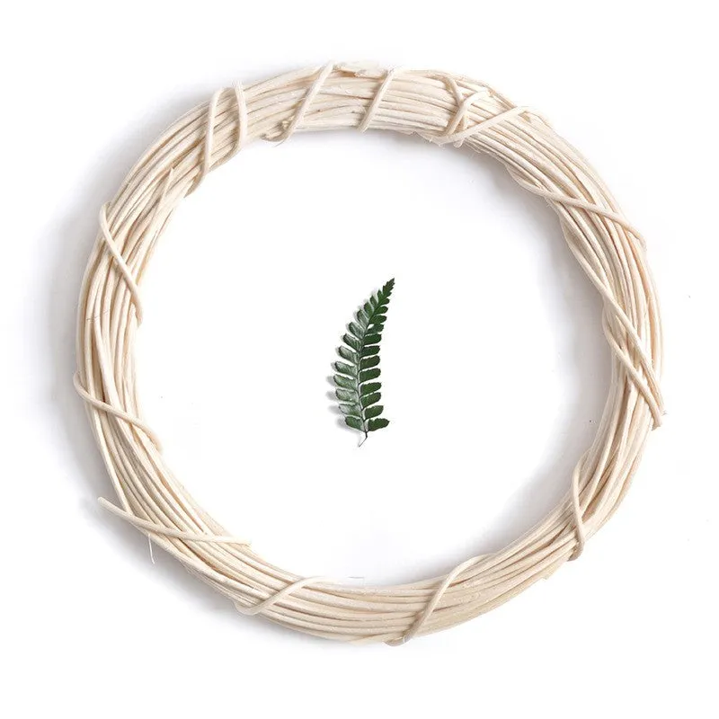 Bulk White Wicker Wreath DIY Frame Craft Accessories Wholesale