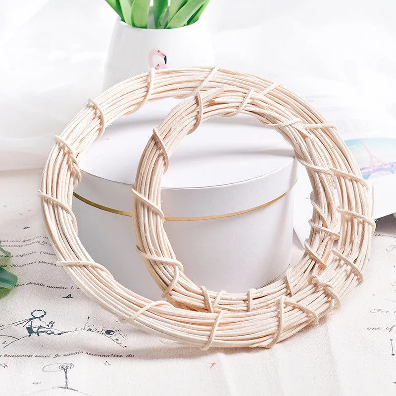 Bulk White Wicker Wreath DIY Frame Craft Accessories Wholesale
