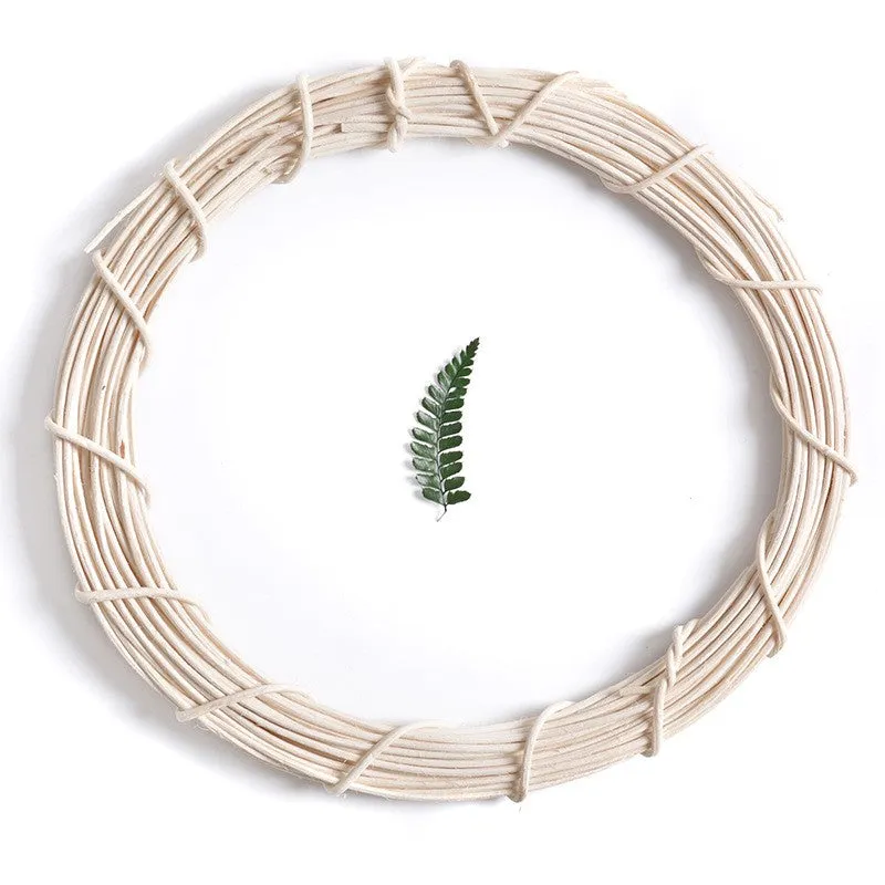 Bulk White Wicker Wreath DIY Frame Craft Accessories Wholesale