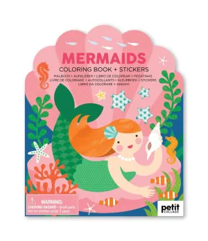 Colouring Book With Stickers - Mermaid