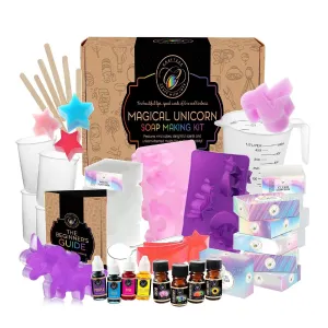 CraftZee Soap Making Kit | Make Your Own Soap | Unicorn Soap Kit For Kids | All Soap Supplies And Accessories included.