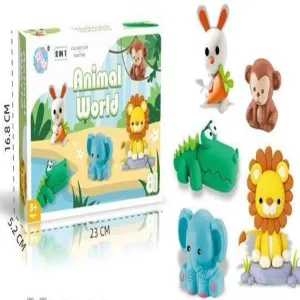 Creative Animals Clay Dough and Drawing Set