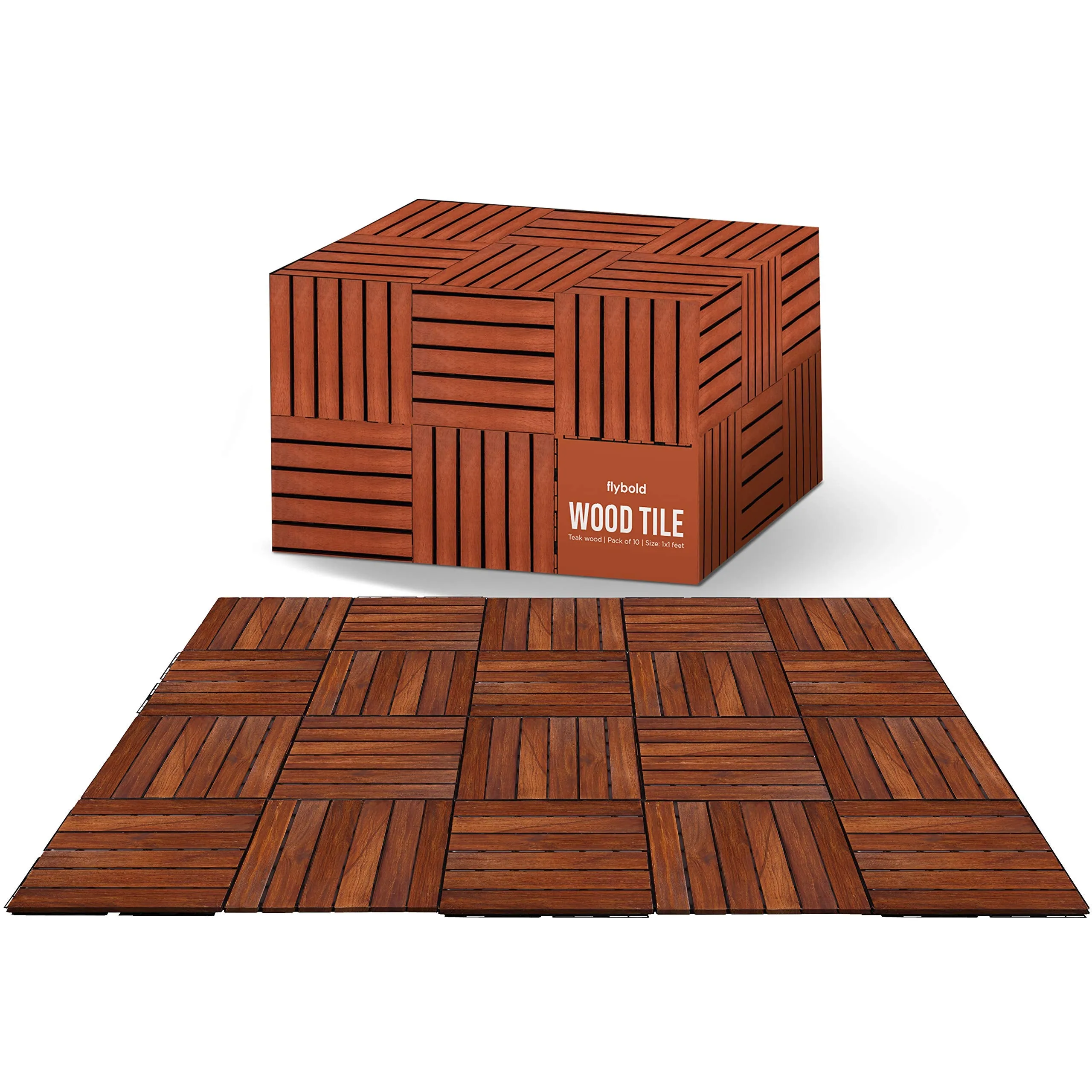 Deck Tiles Outdoor Teak Wood Tile Balcony Flooring Patio Flooring Outdoor Waterproof