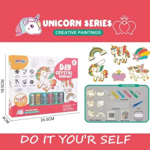 DIY Crystal Paint Arts and Crafts Set | Unicorn Theme