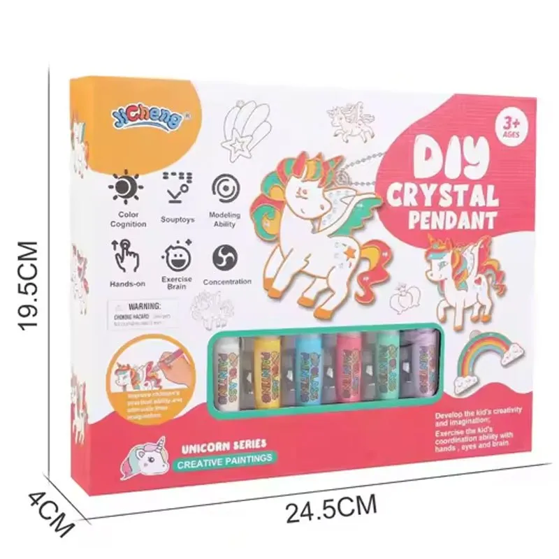 DIY Crystal Paint Arts and Crafts Set | Unicorn Theme