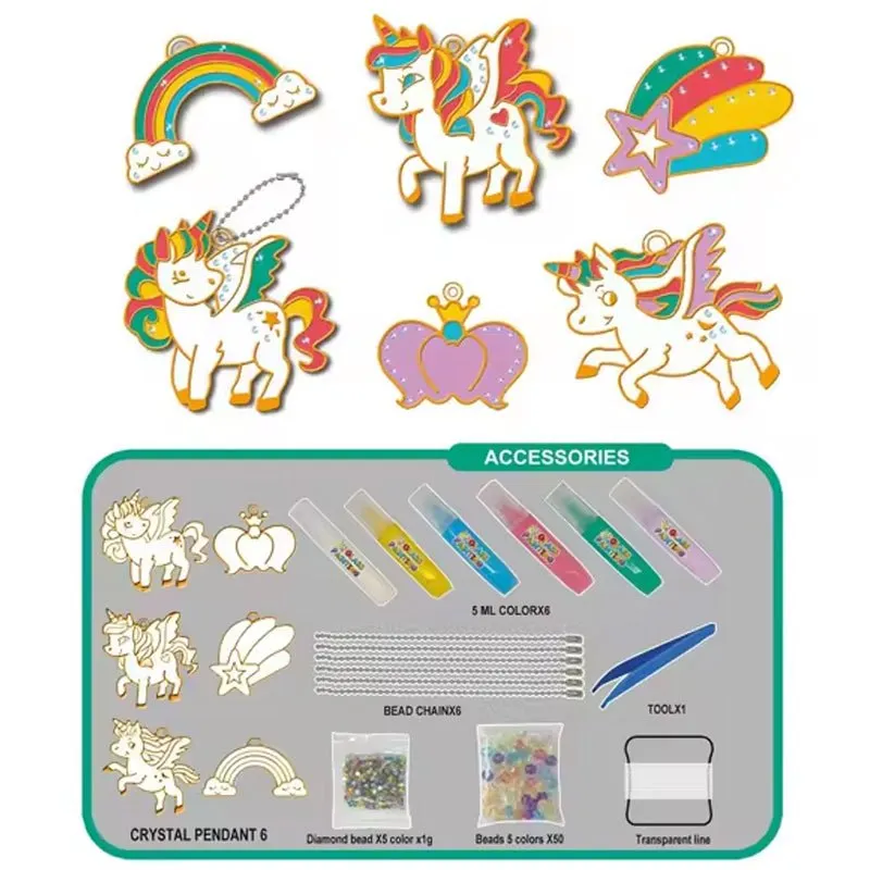DIY Crystal Paint Arts and Crafts Set | Unicorn Theme