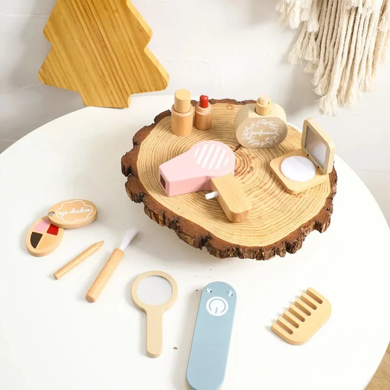ELMAS Kids Pretend Makeup Set - Safe Silicone Lipstick & More
