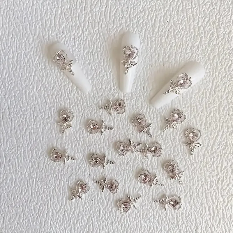 Fairy Wand With Artificial Gem Nail Decals | Glitter Nail Art Fairy Wand | For DIY Nail Art Decorations Accessories For Women Girls Gifts