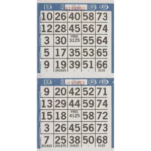 Game Sheets - Bingo