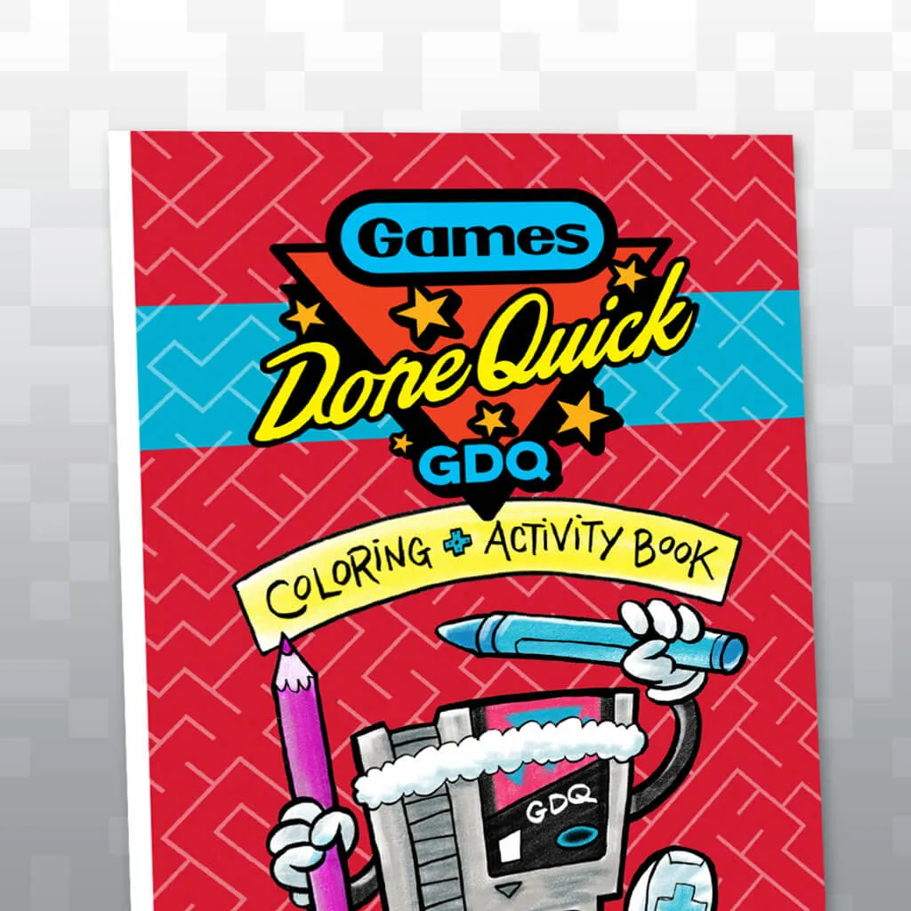 Games Done Quick Coloring   Activity Book