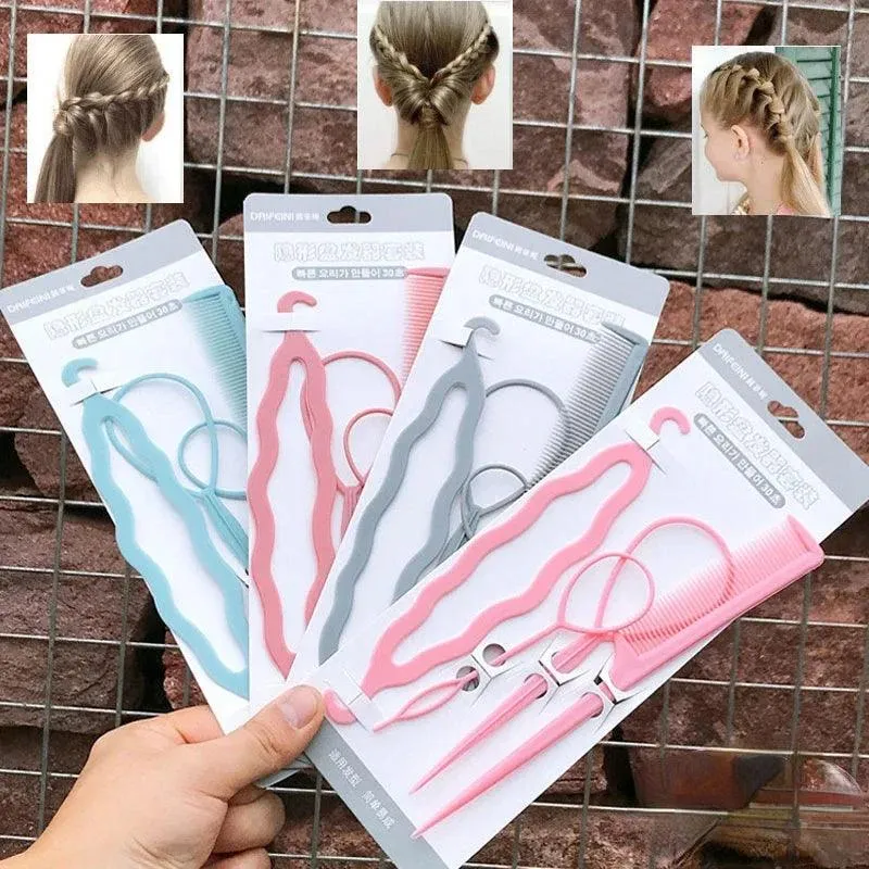 Hair Magic Braiding & Twisting Kit - DIY Hair Accessories Set for Stylish Women
