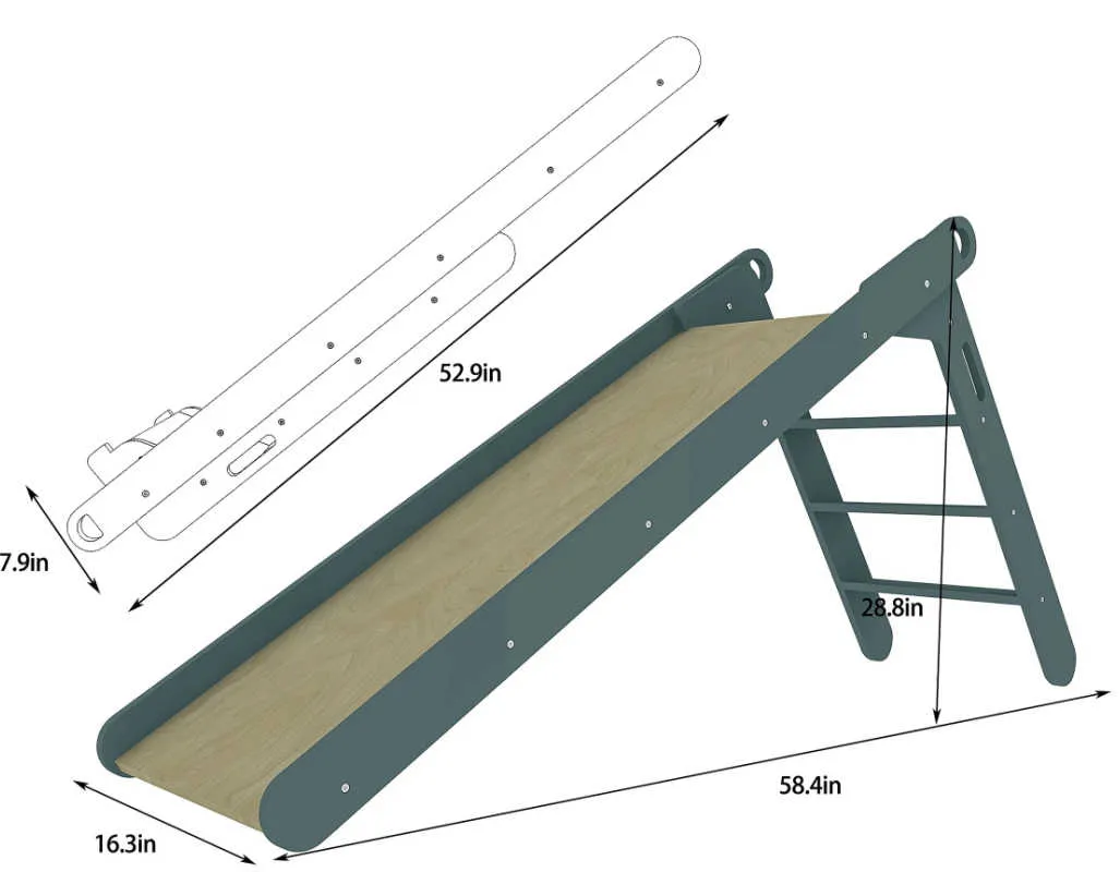 Holland- Wooden Folding Slide