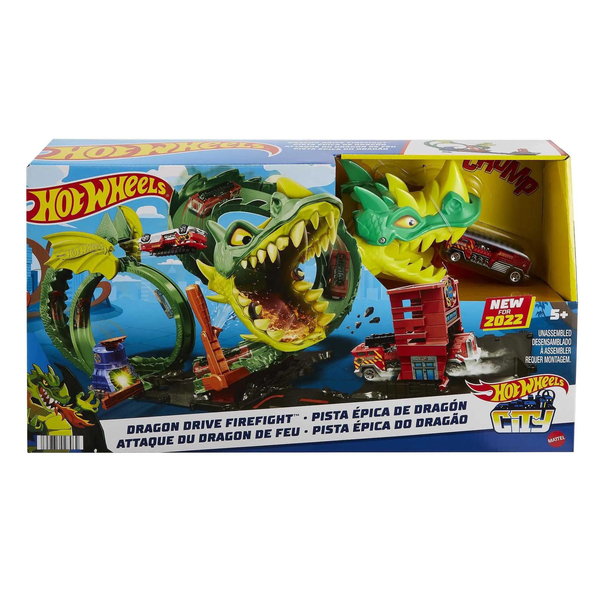Hot Wheels City Dragon Drive Firefight Playset