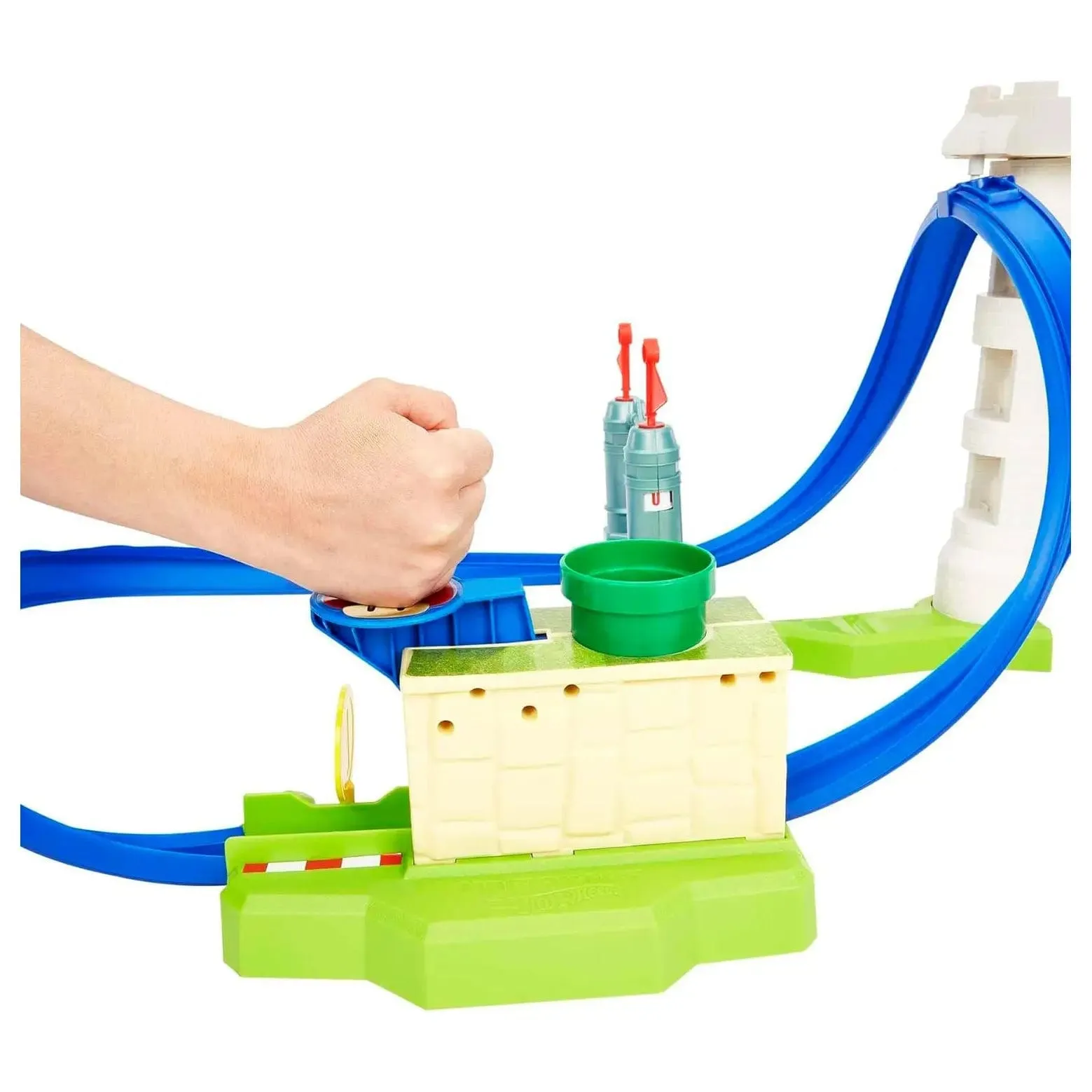 Hot Wheels Mario Kart Circuit Slam Stunt Track Set With Vehicle