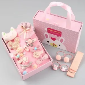 Kids Hair Accessories Gift Box - 18Pcs - Gift Set