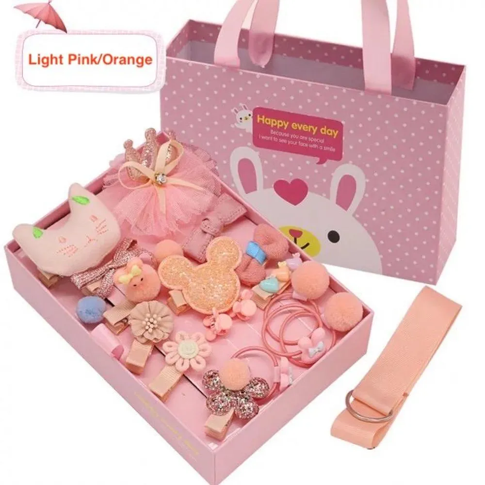 Kids Hair Accessories Gift Box - 18Pcs - Gift Set