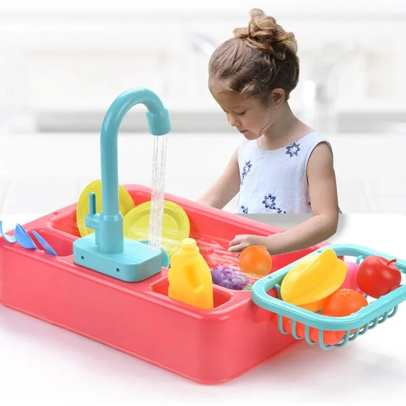 Kitchen Dish Washer Sink Pretend Play Kit - 110