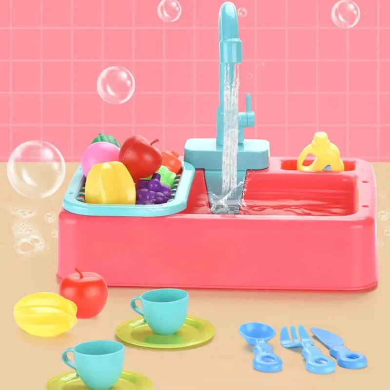 Kitchen Dish Washer Sink Pretend Play Kit - 110