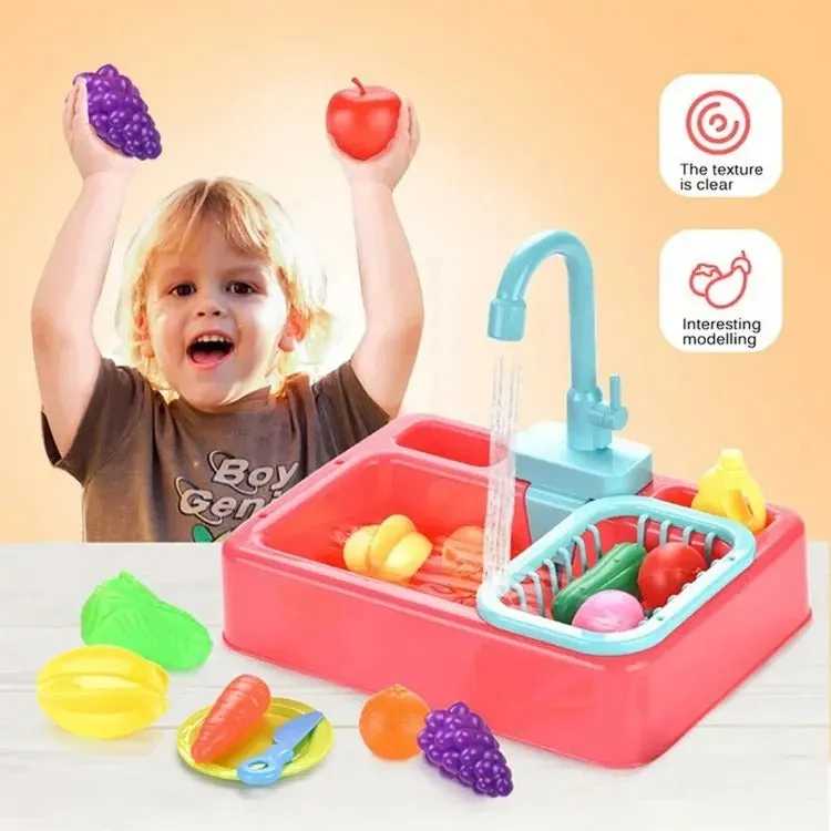 Kitchen Dish Washer Sink Pretend Play Kit - 110