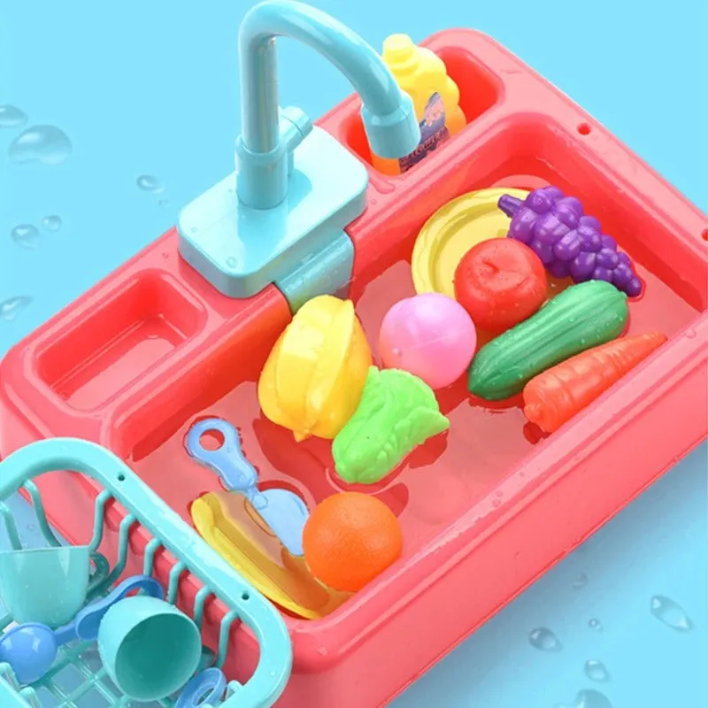 Kitchen Dish Washer Sink Pretend Play Kit - 110