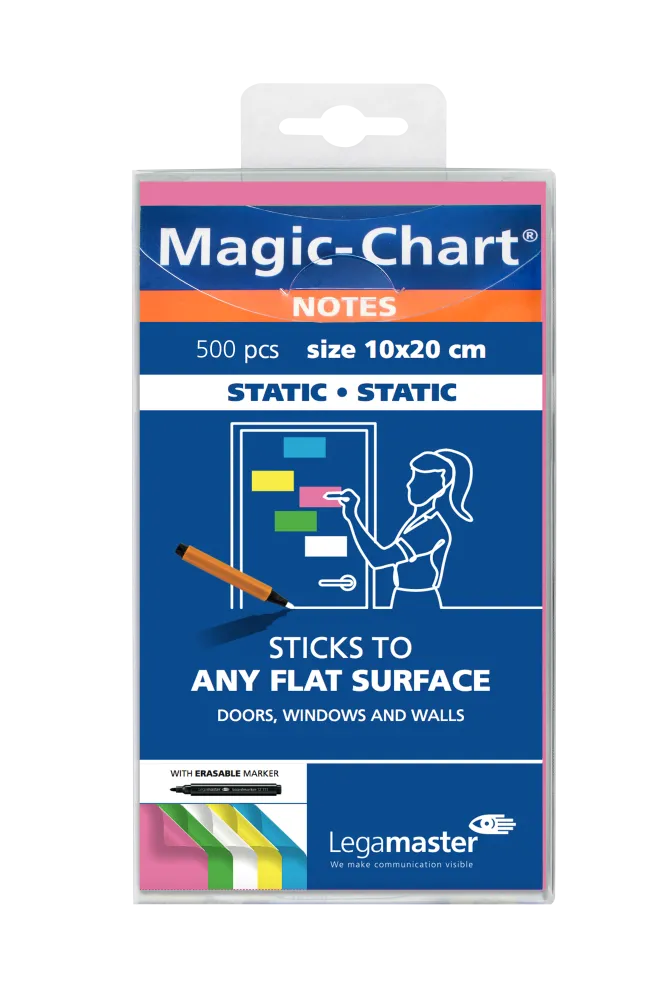 LEGAMASTER MAGIC-CHART NOTES PINK 10X10 CM
