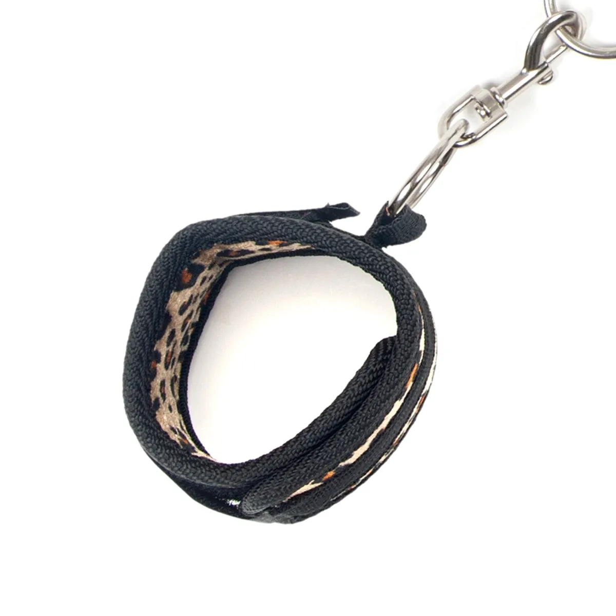 Lux Fetish 7 Piece Leopard Bed Spreader Playful Restraint System Black Leopard Print