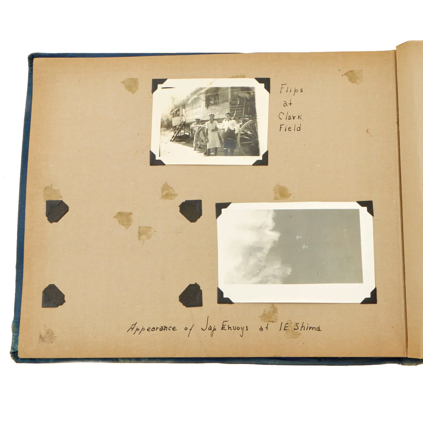 Original Japanese WWII Espionage Identification Pictures of USS Arizona, California, Lexington & Enterprise Featured in Captured Imperial Japanese Service Photo Album