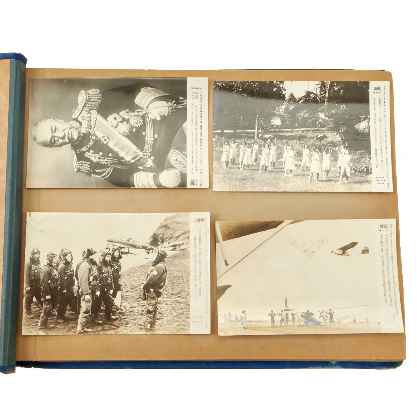 Original Japanese WWII Espionage Identification Pictures of USS Arizona, California, Lexington & Enterprise Featured in Captured Imperial Japanese Service Photo Album