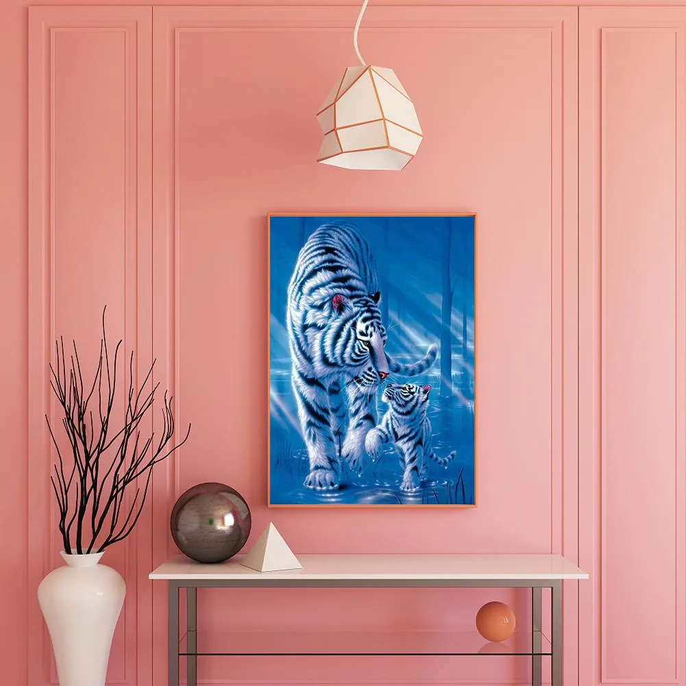 Playing Tigers Full Drill Diamond Painting Accessories - 30x40CM