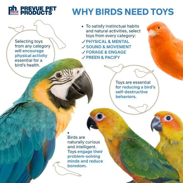 Prevue Pet Products Pucky Pyramid Bird Toy
