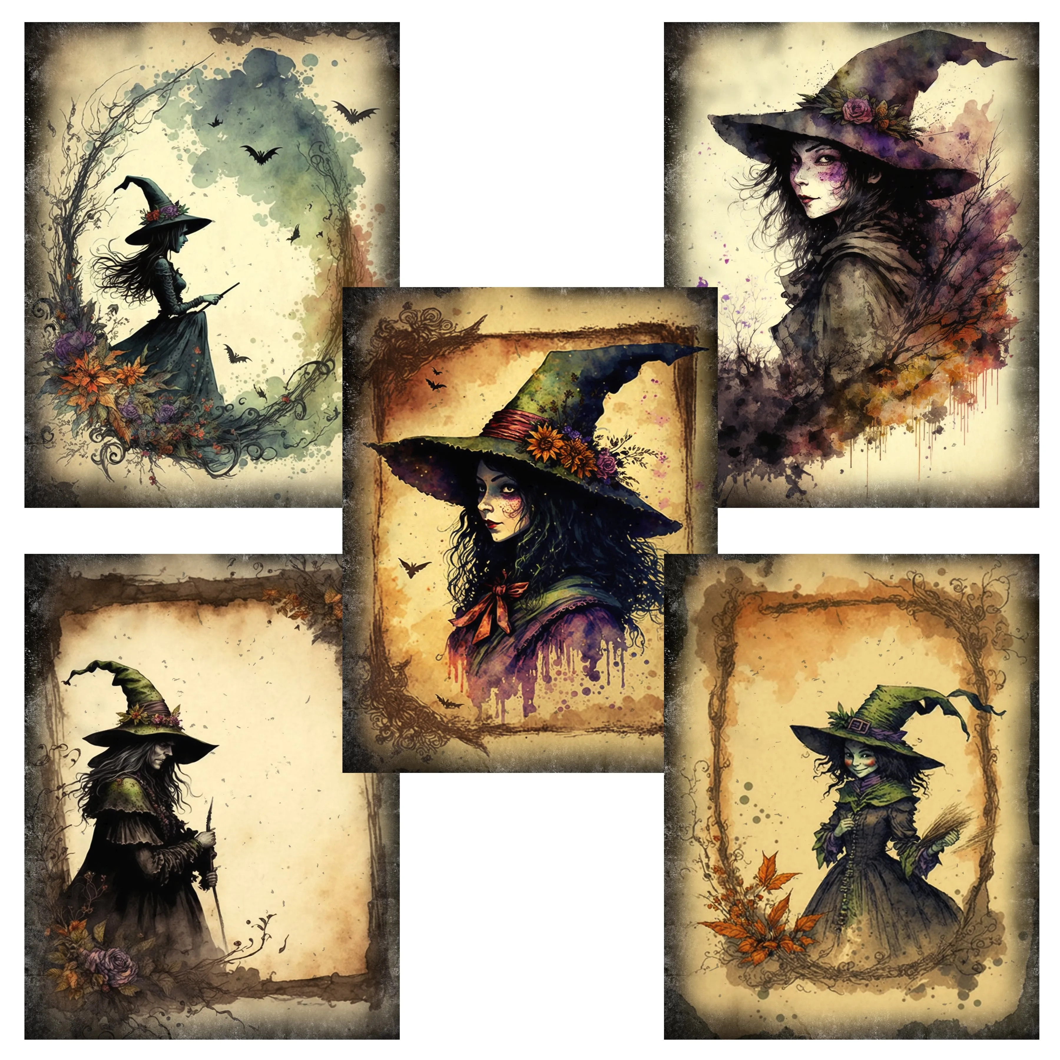 Shabby Witch Paper Pack - 23-7124