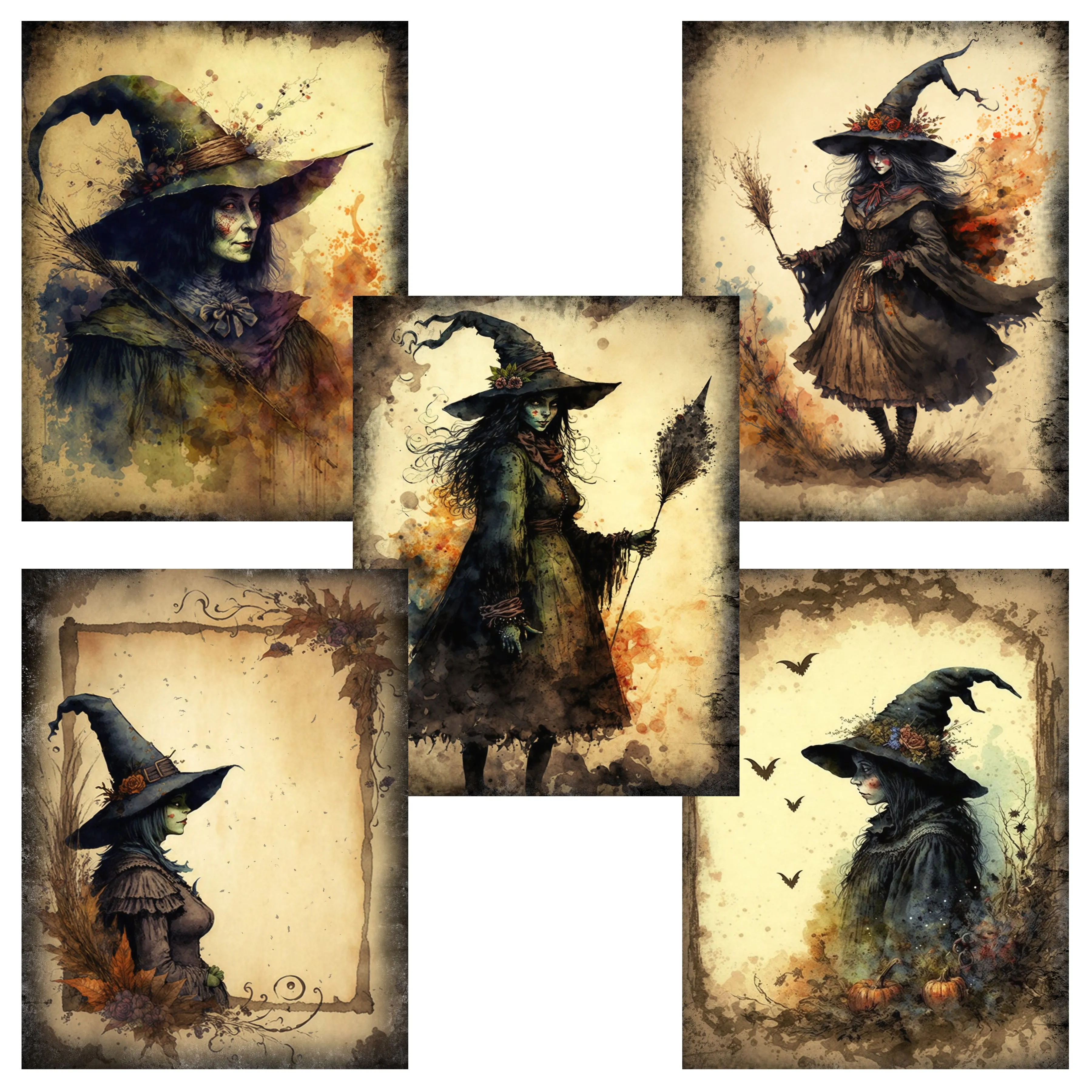 Shabby Witch Paper Pack - 23-7124