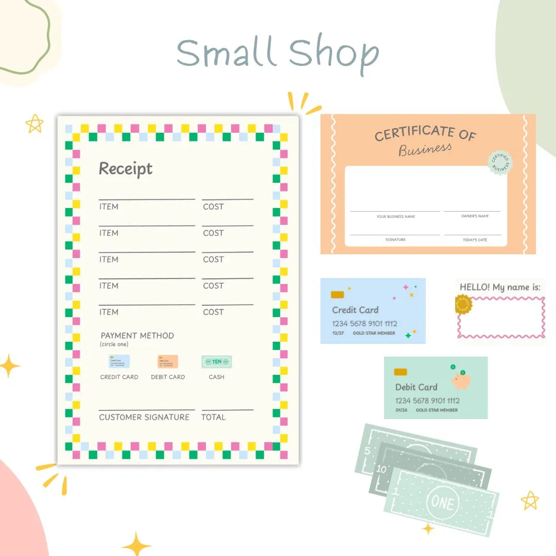 Small Shop Activity Set