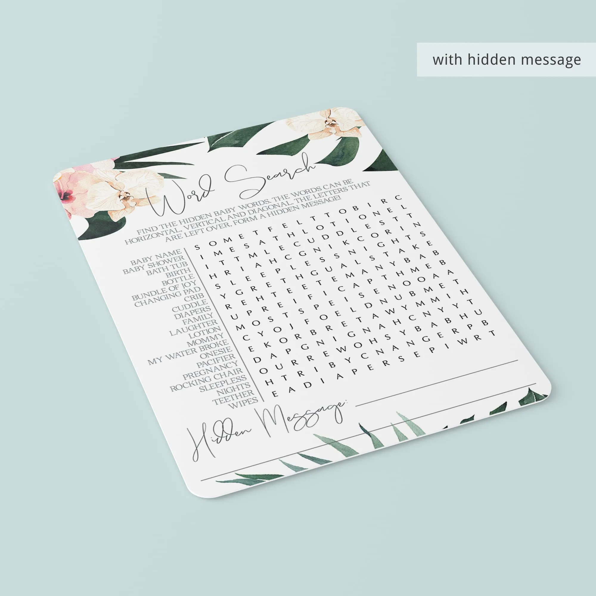 Summer Baby Shower Games and Activities Printable