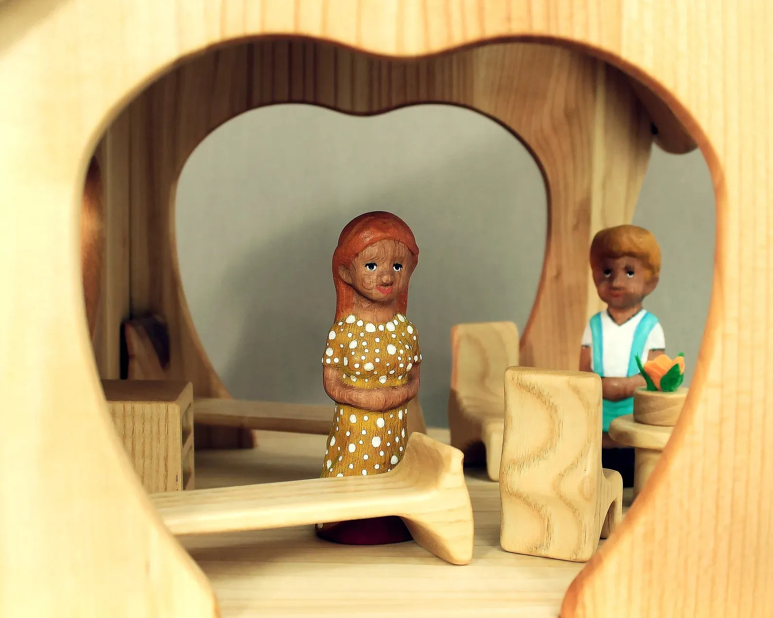 Wooden Boy Figure