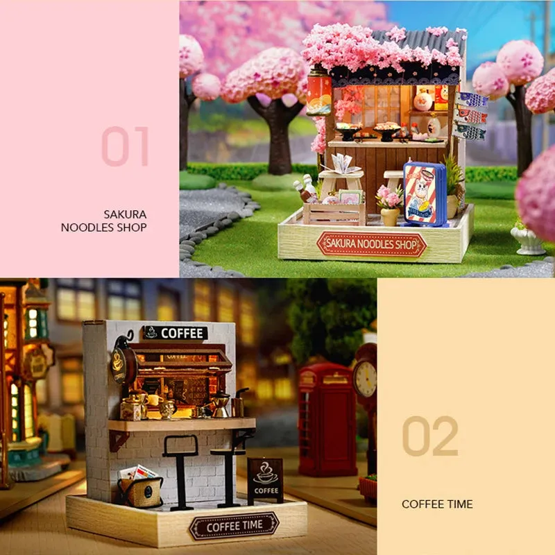Wooden Miniature Doll House DIY Kit – 3D Puzzle Building Model with Furniture for Birthday Gifts and Home Decoration